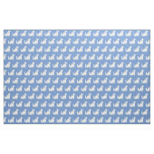 Cocker Spanel Hund Silhouette Pet Light Blue Stoff (Fat Quarter (45,7 x 55,9 cm))