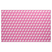 Cocker Spanel Hund Silhouette Pet Pink Stoff (Fat Quarter (45,7 x 55,9 cm))