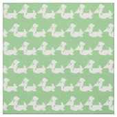 Cocker Spanel Hund Silhouette Pet Sage Green Stoff (Muster)