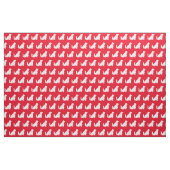 Cocker Spanel Hund Silhouette Rot Stoff (Fat Quarter (45,7 x 55,9 cm))