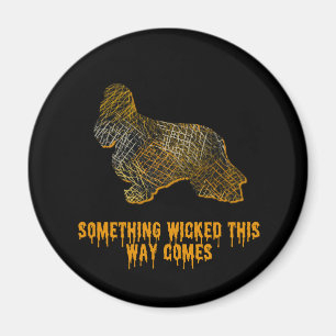Cocker Spanel Hund Silhouette Spaß Halloween Magnet