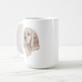 Cocker Spanel Hund Tasse | 15 oz (Vorderseite Links)