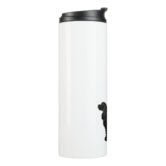 Cocker Spanel Hund züchten Bohemischen Blumensatte Thermosbecher (Nach links gedreht)