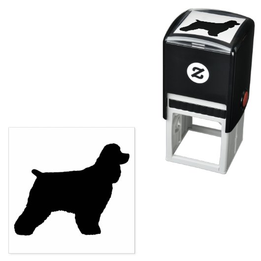 Cocker Spanel Hunde Silhouette Permastempel (Beispiel)