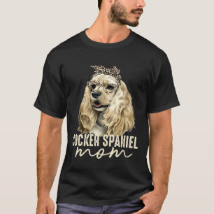 Cocker Spanel Leopard Print Bandana Dog T-Shirt