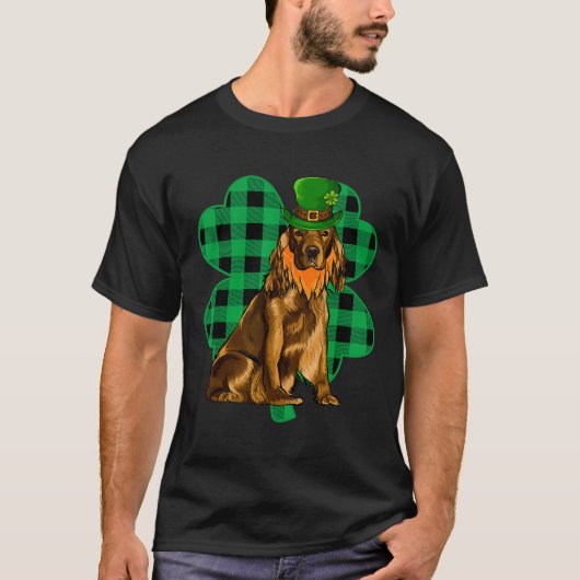 Cocker Spanel Leprechaun St Patricks Day Lucky C T-Shirt (Vorderseite)