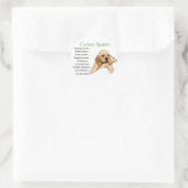 Cocker Spanel Liebespaare Runder Aufkleber (Tasche)