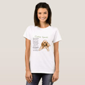 Cocker Spanel Liebespaare T-Shirt (Vorne ganz)