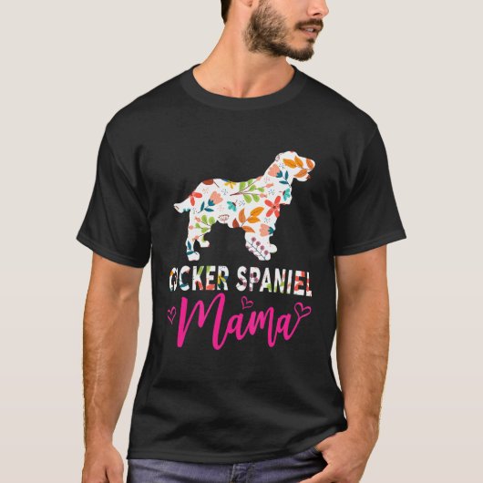 Cocker Spanel Mama Niedlich Dog T-Shirt (Vorderseite)