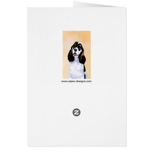 Cocker Spanel (Parti) Malerei - Original Dog Art (Hinten)