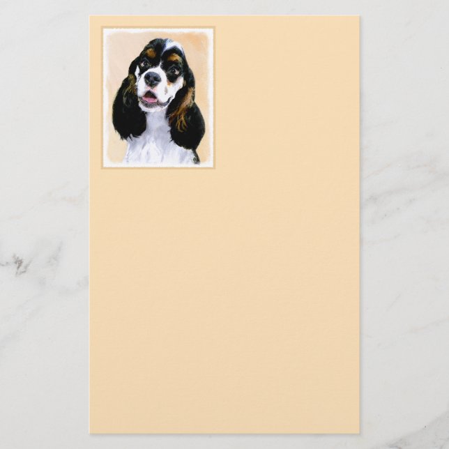Cocker Spanel (Parti) Malerei - Original Dog Art (Vorderseite)