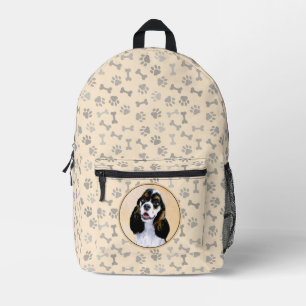 Cocker Spanel (Parti) Malerei - Original Dog Art Bedruckter Rucksack