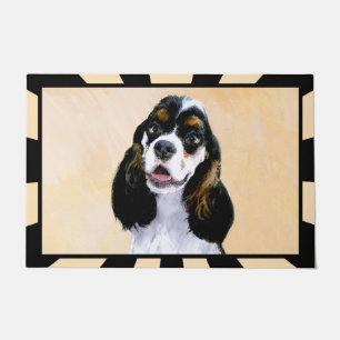 Cocker Spanel (Parti) Malerei - Original Dog Art Fußmatte