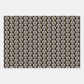 Cocker Spanel (Parti) Malerei - Original Dog Art Geschenkpapier Set (Vorderseite 3)