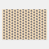 Cocker Spanel (Parti) Malerei - Original Dog Art Geschenkpapier Set (Vorderseite)