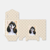 Cocker Spanel (Parti) Malerei - Original Dog Art Geschenkschachtel (Ungefaltet)