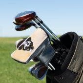Cocker Spanel (Parti) Malerei - Original Dog Art Golf Headcover (In Situ)