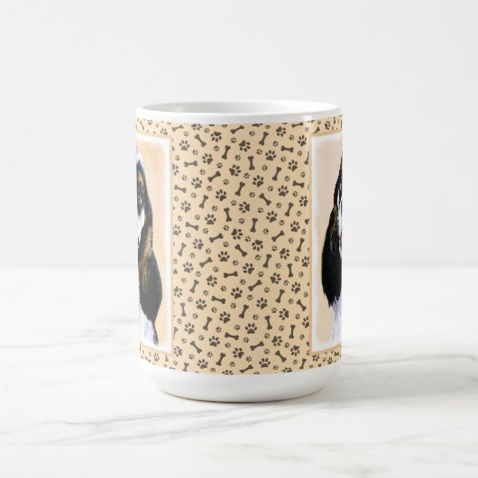 Cocker Spanel (Parti) Malerei - Original Dog Art Kaffeetasse (Mittel)