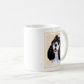 Cocker Spanel (Parti) Malerei - Original Dog Art Kaffeetasse (VorderseiteRechts)
