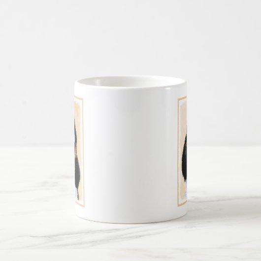 Cocker Spanel (Parti) Malerei - Original Dog Art Kaffeetasse (Mittel)