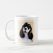 Cocker Spanel (Parti) Malerei - Original Dog Art Kaffeetasse (Links)