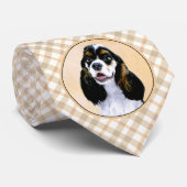 Cocker Spanel (Parti) Malerei - Original Dog Art Krawatte (Gerollt)
