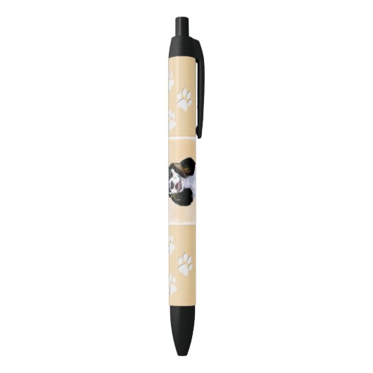 Cocker Spanel (Parti) Malerei - Original Dog Art Kugelschreiber (Unterseite (Vertikal))