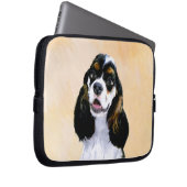 Cocker Spanel (Parti) Malerei - Original Dog Art Laptopschutzhülle (Vorne Rechts)