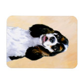 Cocker Spanel (Parti) Malerei - Original Dog Art Magnet (Horizontal)
