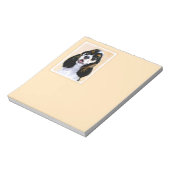Cocker Spanel (Parti) Malerei - Original Dog Art Notizblock (Rotiert)