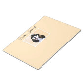 Cocker Spanel (Parti) Malerei - Original Dog Art Notizblock (angewinkelt)