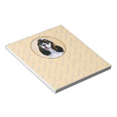 Cocker Spanel (Parti) Malerei - Original Dog Art Notizblock (angewinkelt)