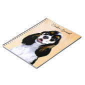 Cocker Spanel (Parti) Malerei - Original Dog Art Notizblock (Linke Seite)