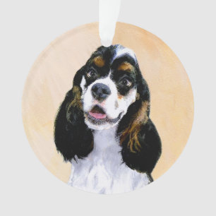 Cocker Spanel (Parti) Malerei - Original Dog Art Ornament