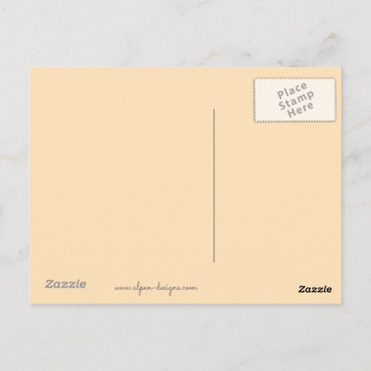 Cocker Spanel (Parti) Malerei - Original Dog Art Postkarte (Rückseite)