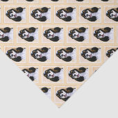 Cocker Spanel (Parti) Malerei - Original Dog Art Seidenpapier (Ausschnitt)