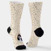 Cocker Spanel (Parti) Malerei - Original Dog Art Socken (Gewinkelt)