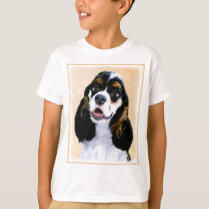 Cocker Spanel (Parti) Malerei - Original Dog Art T-Shirt