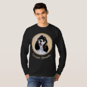Cocker Spanel (Parti) Malerei - Original Dog Art T-Shirt (Vorne ganz)