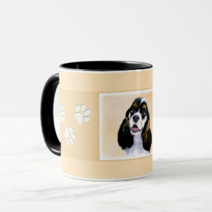 Cocker Spanel (Parti) Malerei - Original Dog Art Tasse