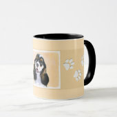 Cocker Spanel (Parti) Malerei - Original Dog Art Tasse (VorderseiteRechts)