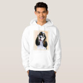 Cocker spanel (Parti) Malerei - Original Hundekuns Hoodie (Vorne ganz)