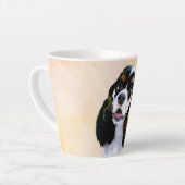 Cocker spanel (Parti) Malerei - Original Hundekuns Milchtasse (Linke Ecke)