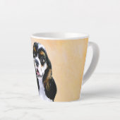 Cocker spanel (Parti) Malerei - Original Hundekuns Milchtasse (Rechte Ecke)