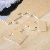 Cocker spanel (Parti) Malerei - Original Hundekuns Puzzle (Seite)