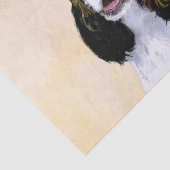 Cocker spanel (Parti) Malerei - Original Hundekuns Seidenpapier (Ausschnitt)