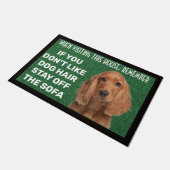 Cocker Spanel personalisiert Doormat Fußmatte (Schrägansicht)