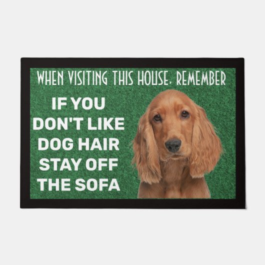 Cocker Spanel personalisiert Doormat Fußmatte (Vorderseite)