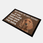 Cocker Spanel personalisiert Doormat Fußmatte (Schrägansicht)