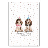 Cocker Spanel Pet Dog Tischnummer (Rückseite)